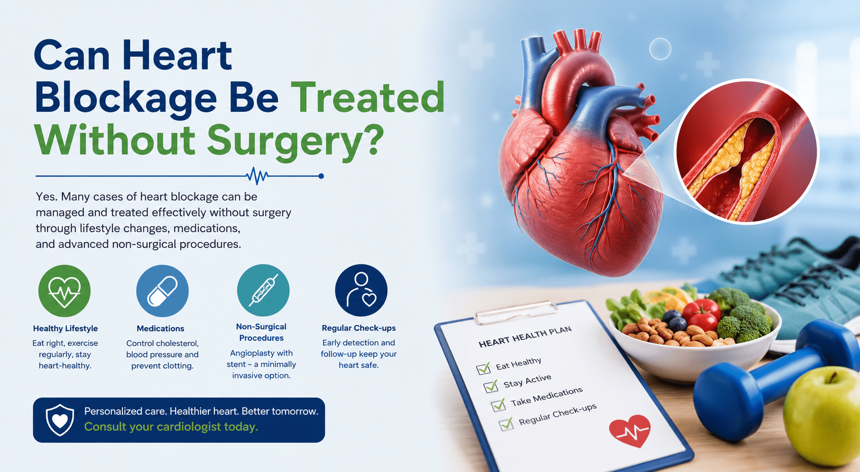 Can Heart Blockage Be Treated Without Surgery?